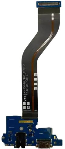 Galaxy A51 5G- Charging Port Flex with Headphone Jack