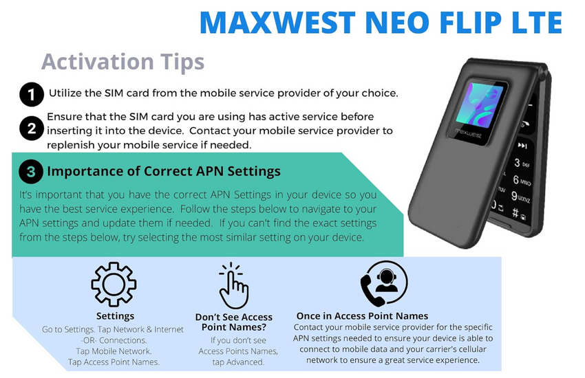 MAXWEST - Neo Flip LTE